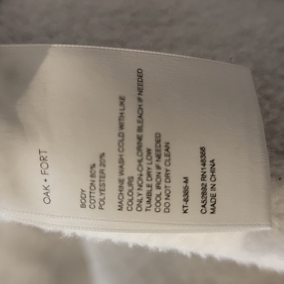 OAK+FORT HEAVYWEIGHT SWEATSHIRT XL - Picture 3 of 3